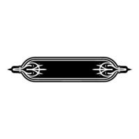 Elegant Decorative Banner in Black and White vector