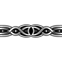 Abstract Ornamental Band in Art Deco Style, White Background vector