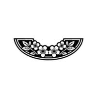 Minimalist Sakura Blossom Element on White vector
