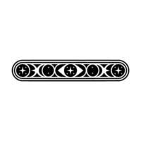 Celestial Ornament Moon, Stars, Eye, Geometric Minimalist vector