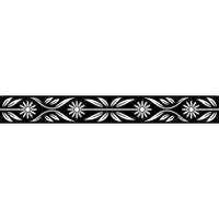 Floral Border, Black and White, Decorative Element - Ornament vector