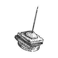 bitesized canape sketch hand drawn item vector