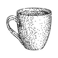travel coffee mug sketch hand drawn element vector
