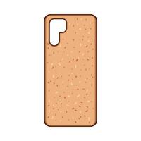 cork lightweight phone case cartoon element vector