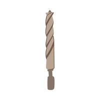 drill twist bit cartoon element vector
