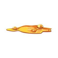 lava magma puddle cartoon element object vector