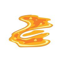 lava basalt puddle cartoon badge vector