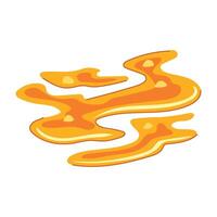 lava magma puddle cartoon element symbol vector