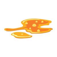 lava crust puddle cartoon item object vector