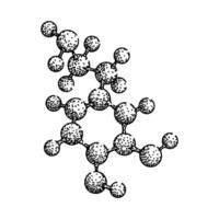 proton molecule atom sketch hand drawn badge vector
