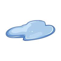 puddle small cartoon element vector