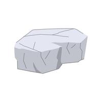 stone basalt platform cartoon figure vector