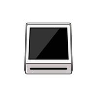 air pollution quality monitor cartoon element object vector
