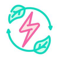 energy recovery system color icon illustration vector