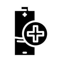 energy saving mode glyph icon illustration vector