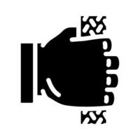 non slip grip glyph icon object vector