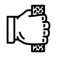 non slip grip line icon symbol vector
