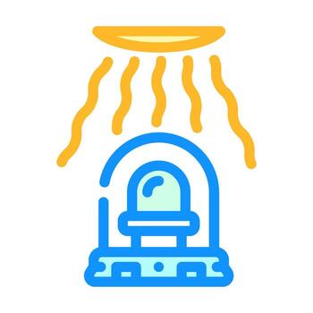 ligero intensidad sensor módulo color icono ilustración vector