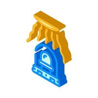 light intensity sensor module isometric icon illustration vector