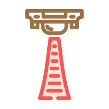 infrarrojo sensor módulo color icono ilustración vector