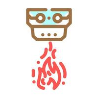 flame sensor module color icon illustration vector