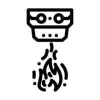 flame sensor module line icon illustration vector