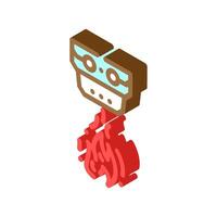 flame sensor module isometric icon illustration vector