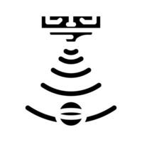 proximity sensor module glyph icon illustration vector