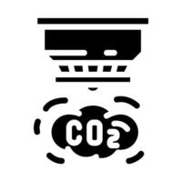 co2 sensor module glyph icon illustration vector