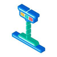 color detection sensor isometric icon illustration vector