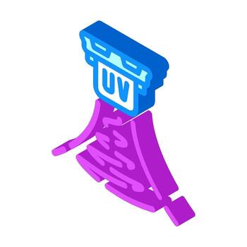 uv ligero sensor módulo isométrica icono ilustración vector