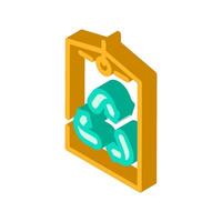 made recycled materials isometric icon illustration vector