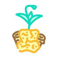 compostable packaging color icon illustration vector