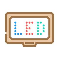 led display color icon illustration vector