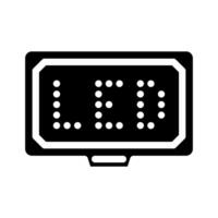 led display glyph icon illustration vector