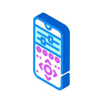 app controlled isometric icon object vector