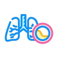 cystic fibrosis disease color icon illustration vector