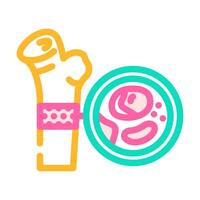 myelofibrosis disease color icon illustration vector