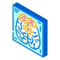 chronic traumatic encephalopathy isometric icon illustration vector