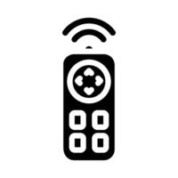 remote control glyph icon illustration vector