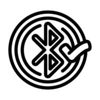 wireless enabled line icon illustration vector