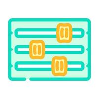 customizable features color icon illustration vector