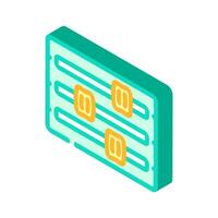customizable features isometric icon illustration vector