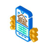 smart app integration isometric icon illustration vector