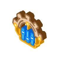 adjustable settings isometric icon illustration vector