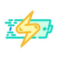 quick charge enabled color icon illustration vector