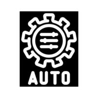auto adjust feature glyph icon illustration vector