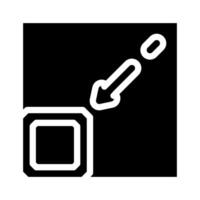 compact design for storage glyph icon illustration vector
