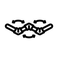 foldable for storage line icon illustration vector