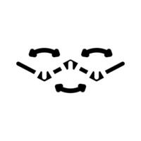 foldable for storage glyph icon illustration vector